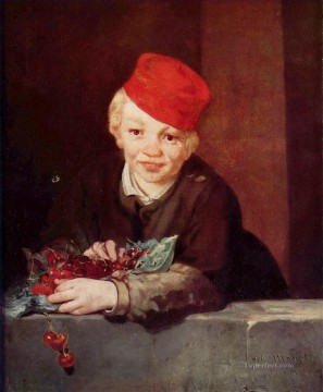 boy with a skull Painting - The Boy with Cherries Eduard Manet